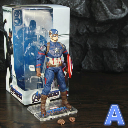 Marvel Captain America 7" Action Figure Mijolnir Shield Steve Rogers Legends Avengers 4 Endgame Movie Spuer Hero ZD Toys Doll