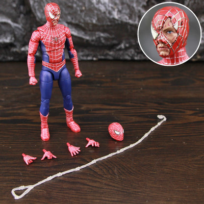 Marvel Legends Spider Man Tobey Battle damaged 6" Action Figure From Spiderman No Way Home 3 Pack Toys Doll Model