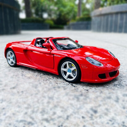 MSZ 1:24 Porsche Carrera GT Panamera Cayenne Kids Toy Car Die Casting And Toy Car Sound And Light Boy Car Gift Alloy Car Model
