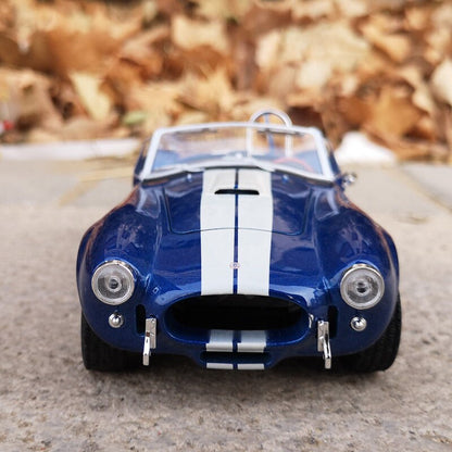WELLY 1:24 Ford Shelby Cobra 427 S/C 1965 Alloy Car Diecasts  Toy Vehicles Car Model Miniature Scale Model Car Toy For Children