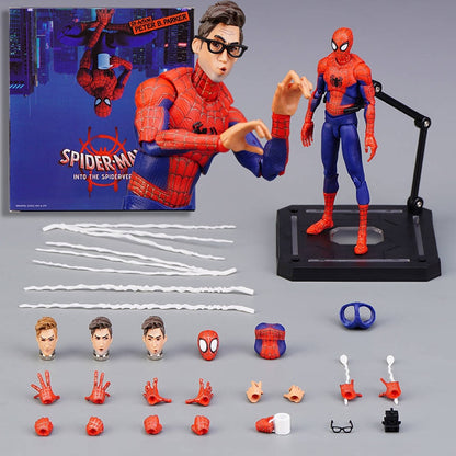 SpiderMan Sv Action Figrue Spider-Man Into The Spider-Verse Miles Morales Peni Parker Figure Model Toys Collection Gifts