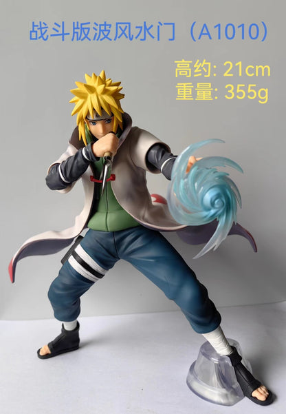 Naruto Anime Figure 23cm Namikaze Minato Pvc Statue Action Figurine Rasengan Desk Decoration Collectible Model Kids Toys Gift