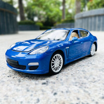 MSZ 1:24 Porsche Carrera GT Panamera Cayenne Kids Toy Car Die Casting And Toy Car Sound And Light Boy Car Gift Alloy Car Model