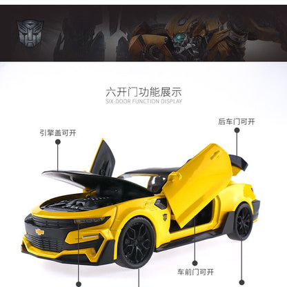 1:24 Chevrolet Camaro Alloy Sports Car Model Diecast Metal Vehicles Model Simulation Sound Light Collection Kids Toy Gift F261