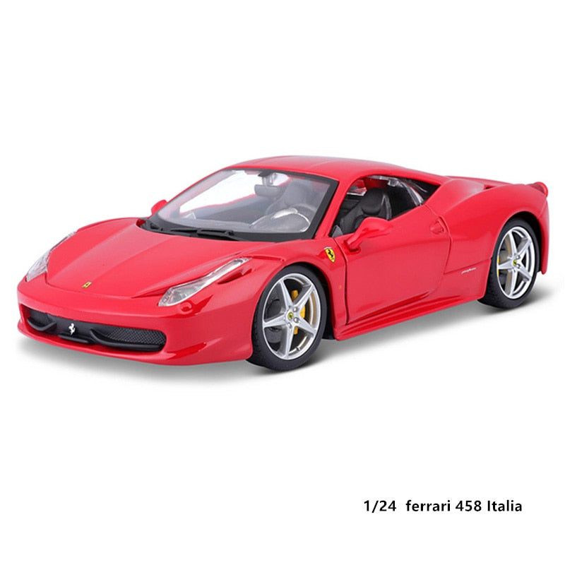 Bburago 1:24 2021 Ferrari 488 pista Car Model Die-casting Metal Model Children Toy Boyfriend Gift Simulated Alloy Car Collection