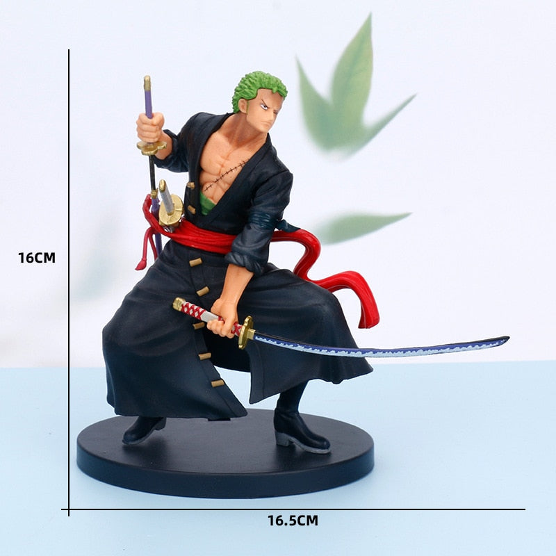 18CM Anime One Piece Roronoa Zoro Figure Art King Sauron Anime Model Toy Gift Collection Action Figure