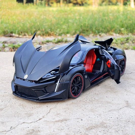 1:24 W Motors Lykan FENYR SUPERSPORT Alloy Sports Car Model Diecast Metal Toy Vehicles Car Model Simulation Collection Kids Gift