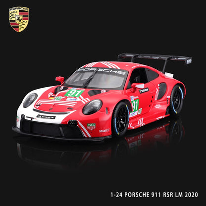 Bburago 1:24 new Porsche 918 Spyder die casting alloy car model Art Deco Collection Toy tools gift factory authorization
